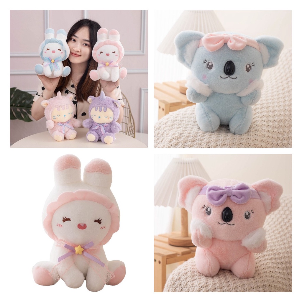 Lembut Dan Cuddly Koala Rabbit Plush Toy Xingmeng, Cocok Untuk Menenangkan Dan Menenangkan Anak-Anak, Hadiah Anak Perempuan Yang Hebat Grab Machine Doll