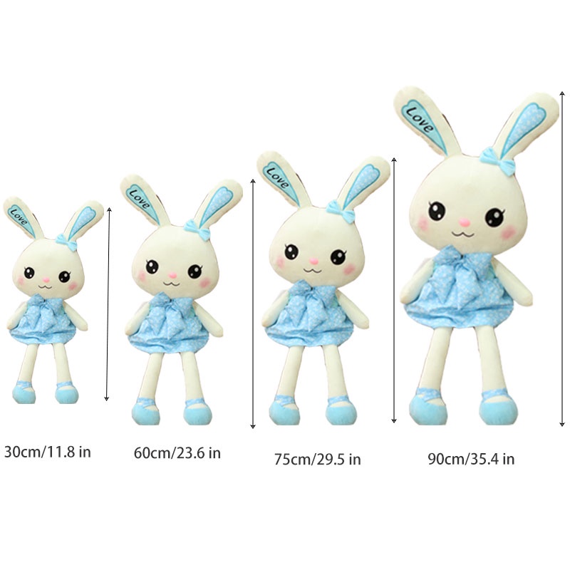 Kelinci Lucu Mainan Mewah Little White Bunny Doll PP Katun Bantal Anak Hadiah