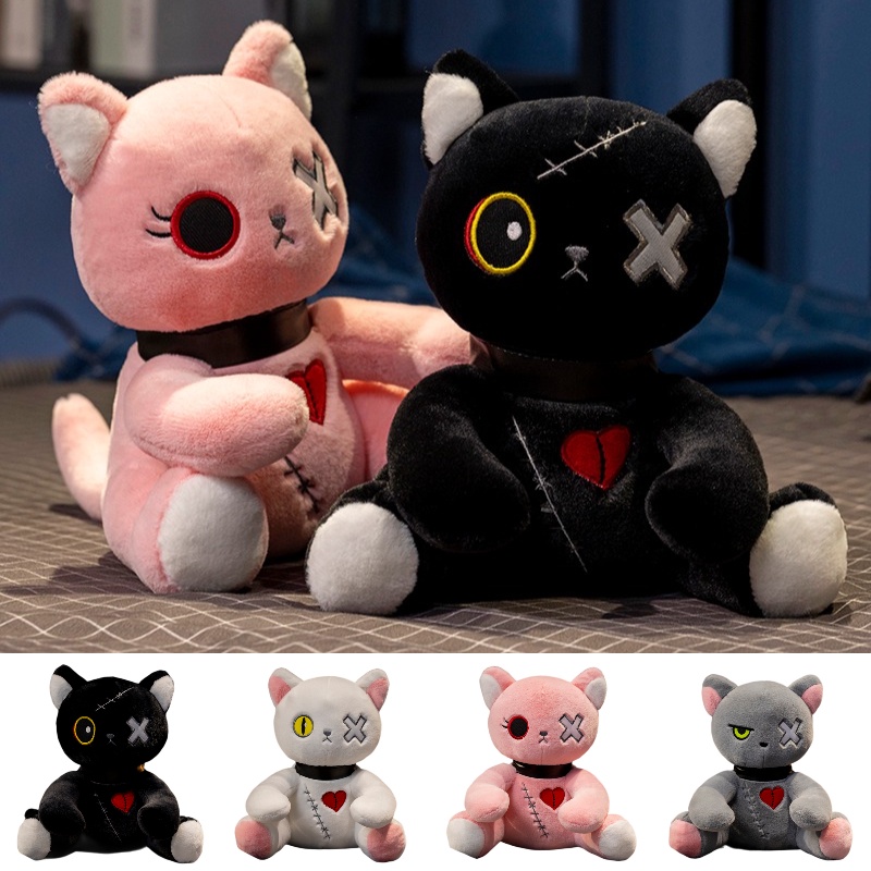 Kucing Reborn Plushie Tema Gelap Imut Dan Cuddly Tersedia Banyak Warna!