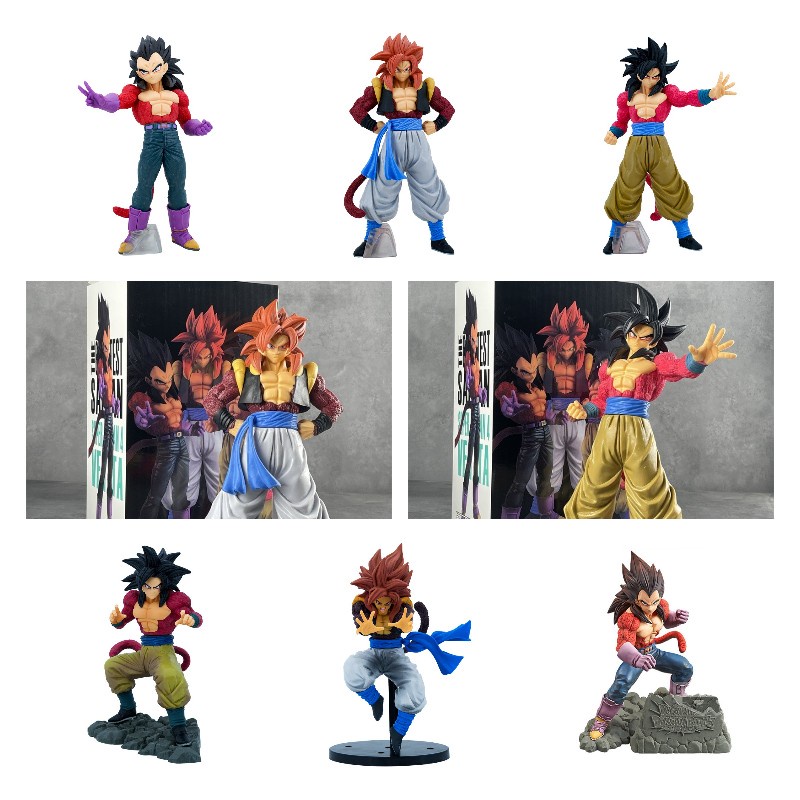 Koleksi Seven Dragon Ball Super Gt Super4 Super Saiyan Goku Vegeta Model Figur Pvc Generasi 2