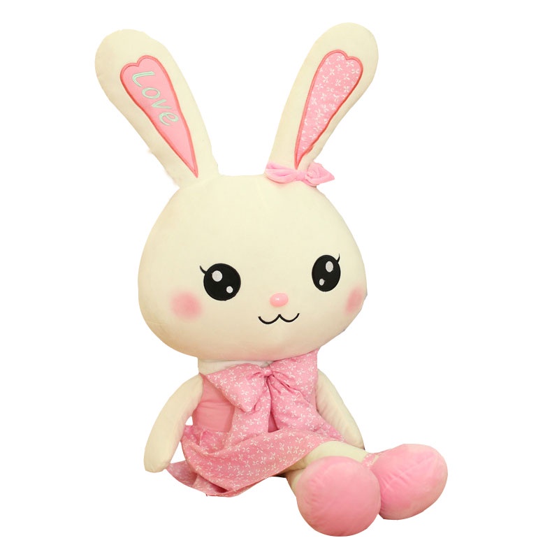 Kelinci Lucu Mainan Mewah Little White Bunny Doll PP Katun Bantal Anak Hadiah