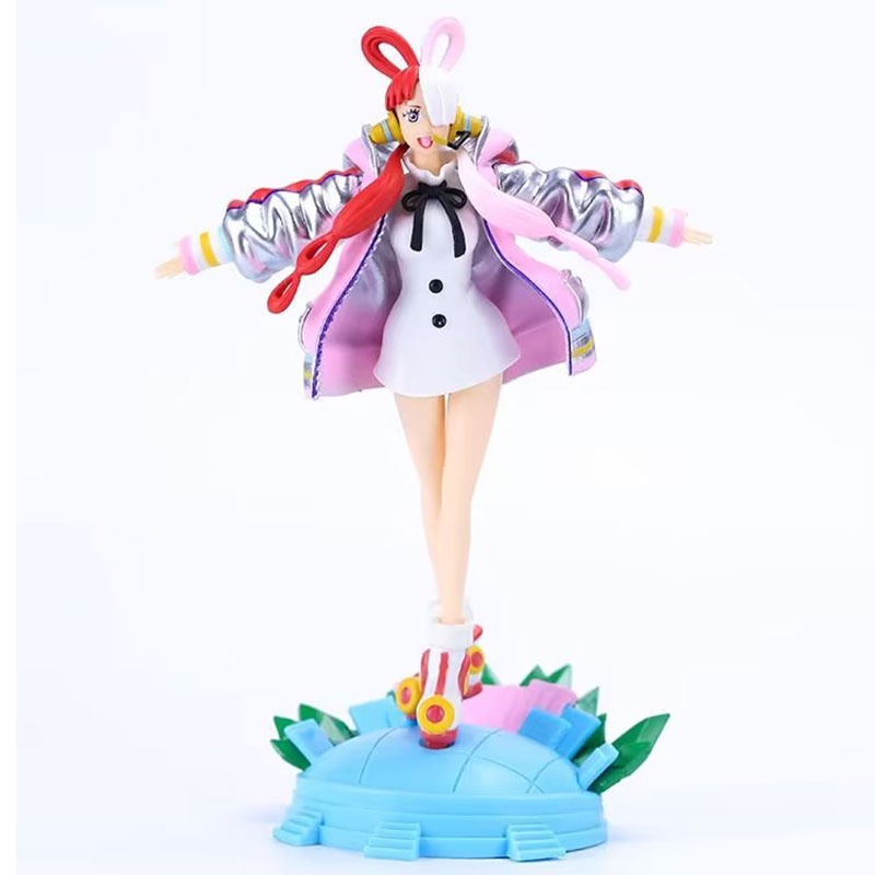 25.5 cm ONE PIECE FILM RED World Singer Uta PVC Model Koleksi Art Patung Ornamen