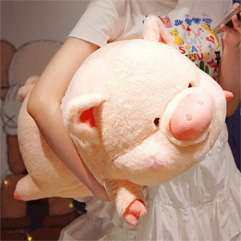 40cm Pink Pig Boneka Binatang Bantal Anak Perempuan Manis Lucu Lembut Pendek Bahan Mewah 40cm