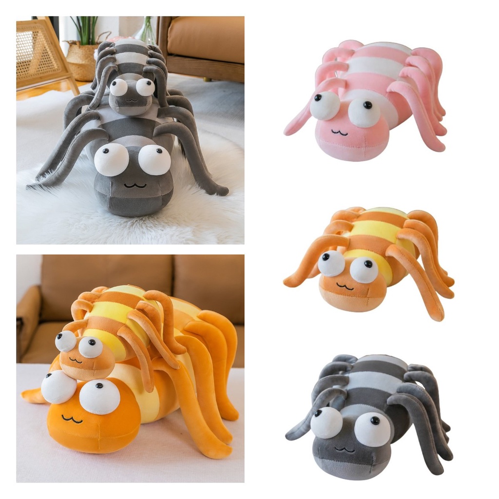 Plushie Spider Strip Lucu Dan Aneh Dengan Kaki Panjang Ideal Untuk Playtime Dan Naptime