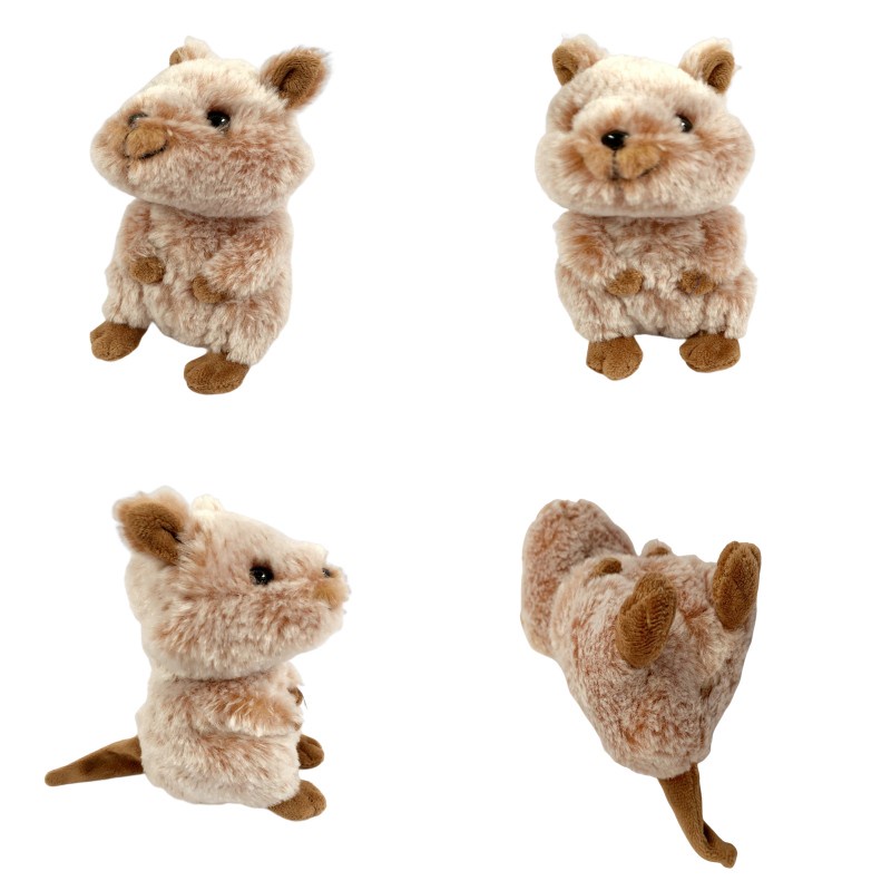 Mainan Quokka Plushie Super Lembut Dan Dapat Di Peluk Dimensi 7.9*3.9*3.1in