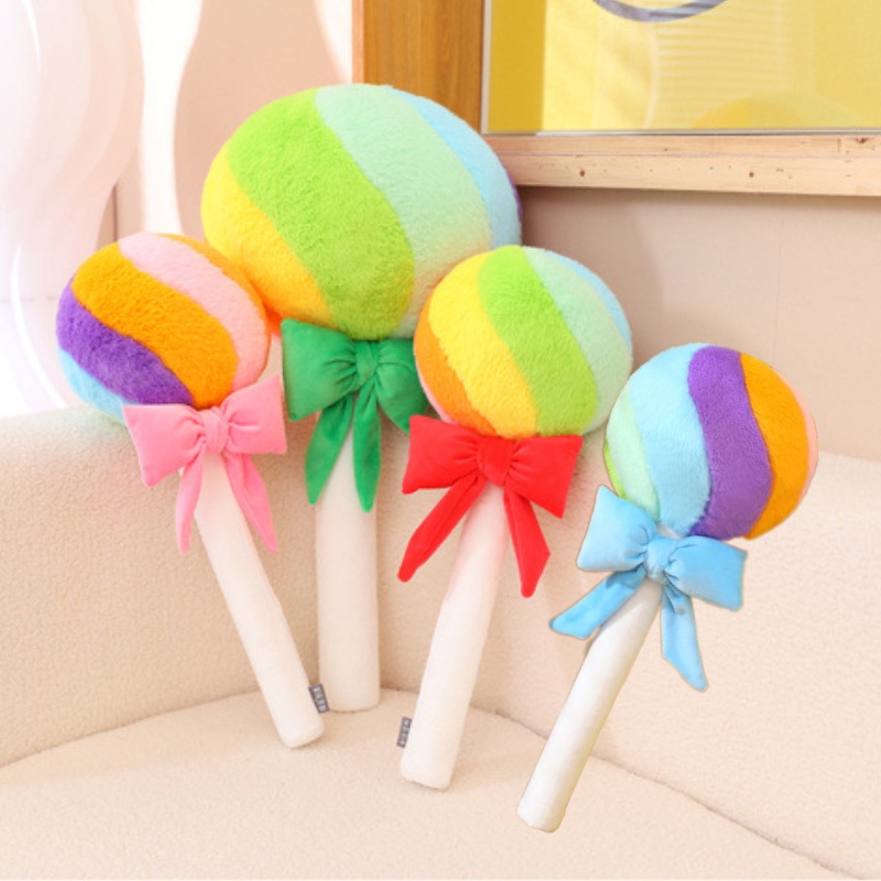 Rainbow Lollipop Plush Doll By Dreamer, Tersedia Dua Ukuran Dan 58cm), Cocok Untuk Anak Dan Remaja