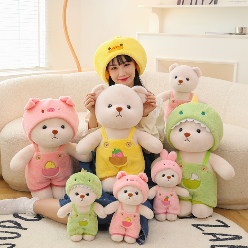 Mainan Plush Elena Bear Bentuk Hewan Lucu Berbagai Ukuran Dan Warna