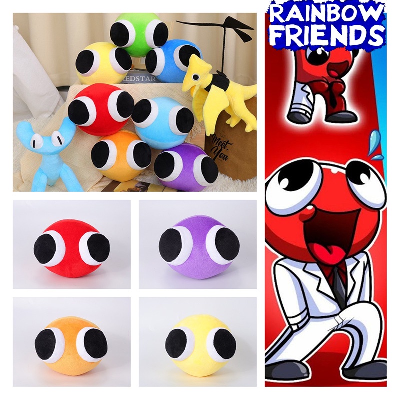 Rainbow Friends Chapter 2koleksi Mainan Mewah Pilih Satu Dari 8warna Dan Desain Vibrant, Plush Pendek Dan Isian Katun Pp, 15cm