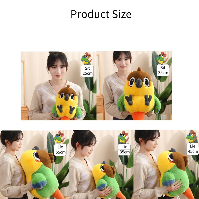 55cm/45cm/35cm Anooying Bird Yogin Mainan Mewah Nuri Boneka Bantal Cushion Hadiah Duduk/Berbaring