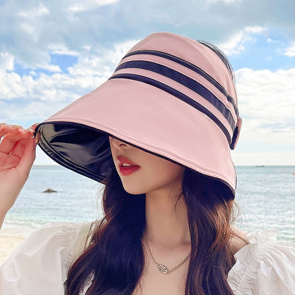 Daun Besar Dan Kosong Topi Nelayan Pelindung Matahari Shading Fashion Simple