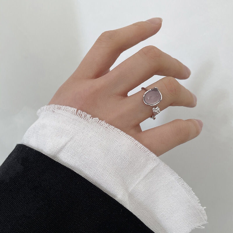 Aksesoris Cincin Kuncup Tidak Teratur Retro Fashion Versi Korea Kepribadian