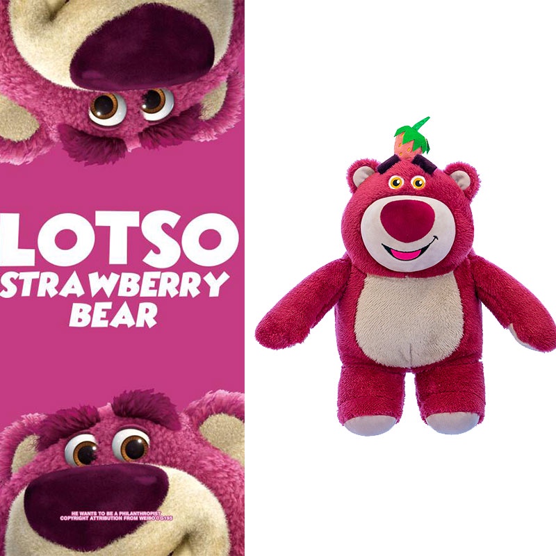 Bantal Mainan Plush Beruang Lucu Strawberry Untuk Hadiah Ulang Tahun Anak Dan Dekorasi Rumah/Kantor Bahan Katun Isi PP