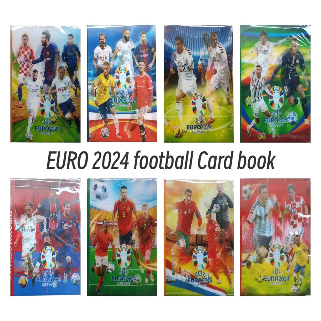 Album Kolekte Kartu Bintang Sepak Bola 3D Gaya Empat Grid Dengan240An