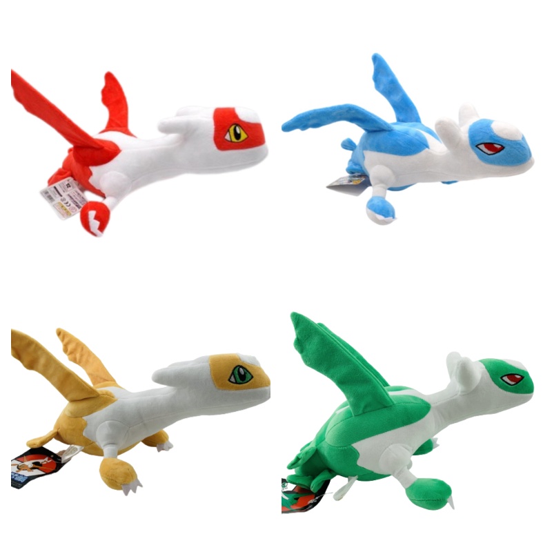 Boneka Binatang Latias Dan Latios Berwarna Halus Dan Vibrant Dengan Isian Katun Pp