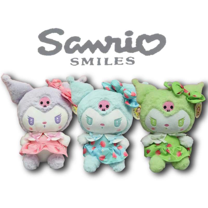 Mainan Plush Kuromi Trendy Dengan Rok Ungu Dan Biru Desain Authentic Cocok Untuk Semua Usia