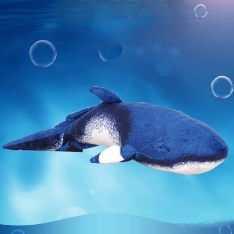 Ocean Plush Whale Series Nap Pillow Hadiah Kecil Blue Whale Plush Lumbar Bantal Anak