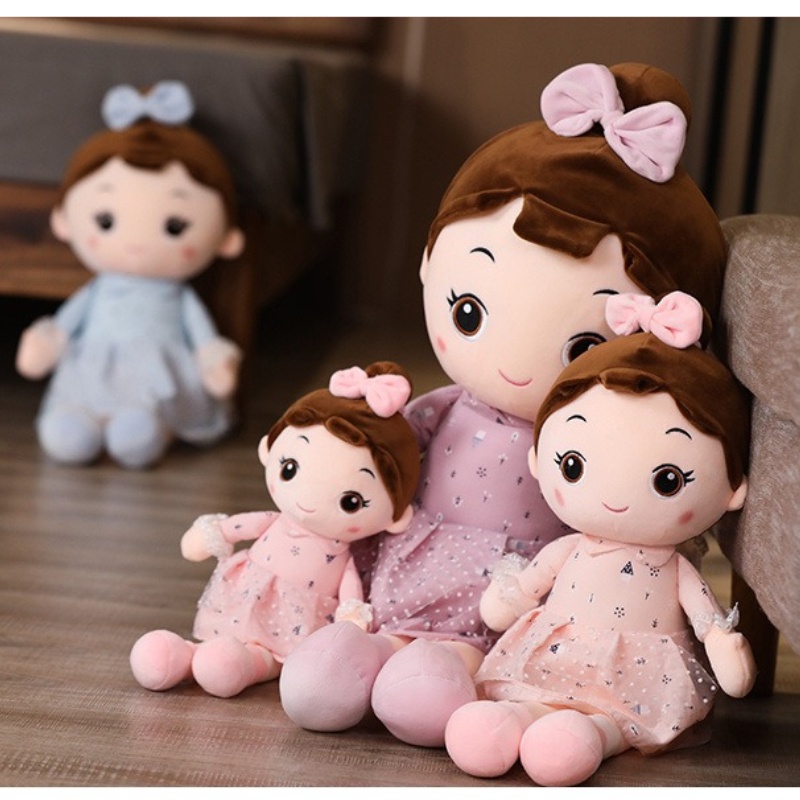Boneka Cewek Plush In Dress Tersedia 3ukuran