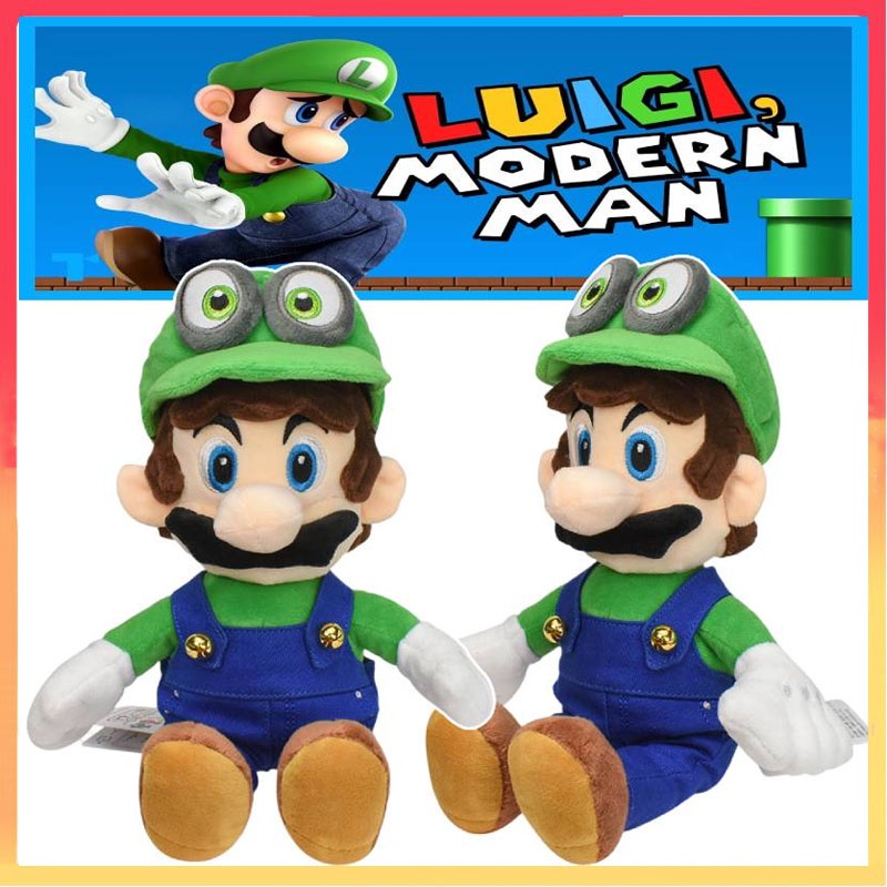 21 cm Game Super Mario Hijau Luigi Duduk Mainan Mewah Boneka Boneka Anak Kids Hadiah Decor