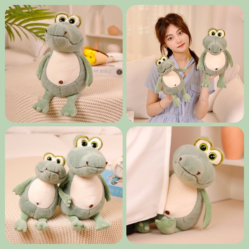 Mainan Crocodile Plush Realistis-looking Buaya Bermata Besar Untuk Kolektor