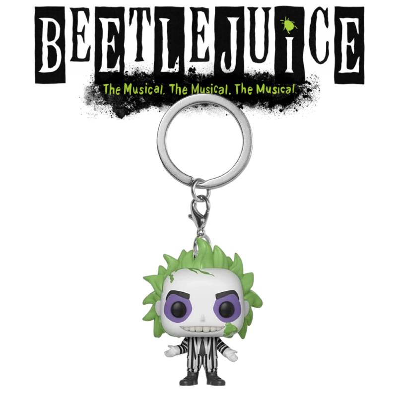 Funko Beetlejuice Vinyl Figure Keychain Cocok Untuk Pecinta Film Dan Kolektor