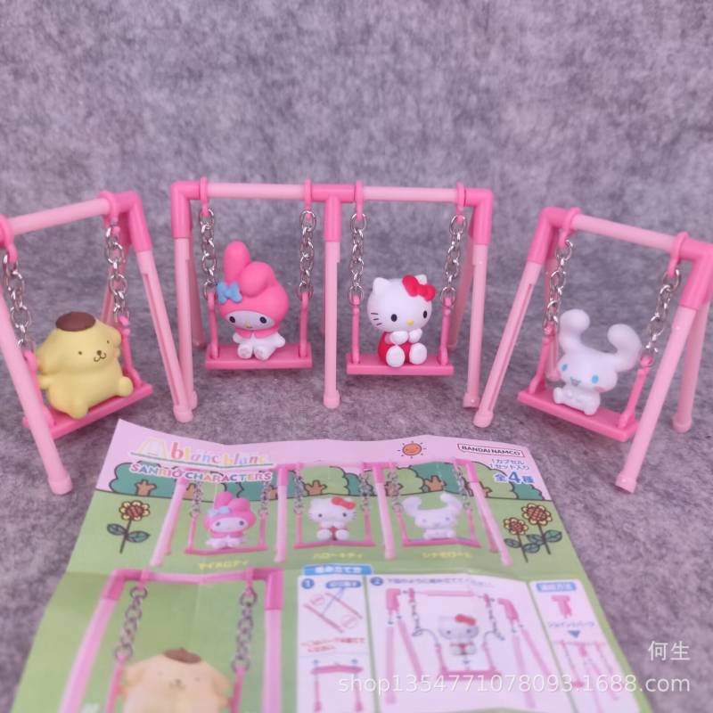 Set 4pcs Miniatur Kt Swing Telur Angka Tambahan Sempurna Koleksi Mainan Anda