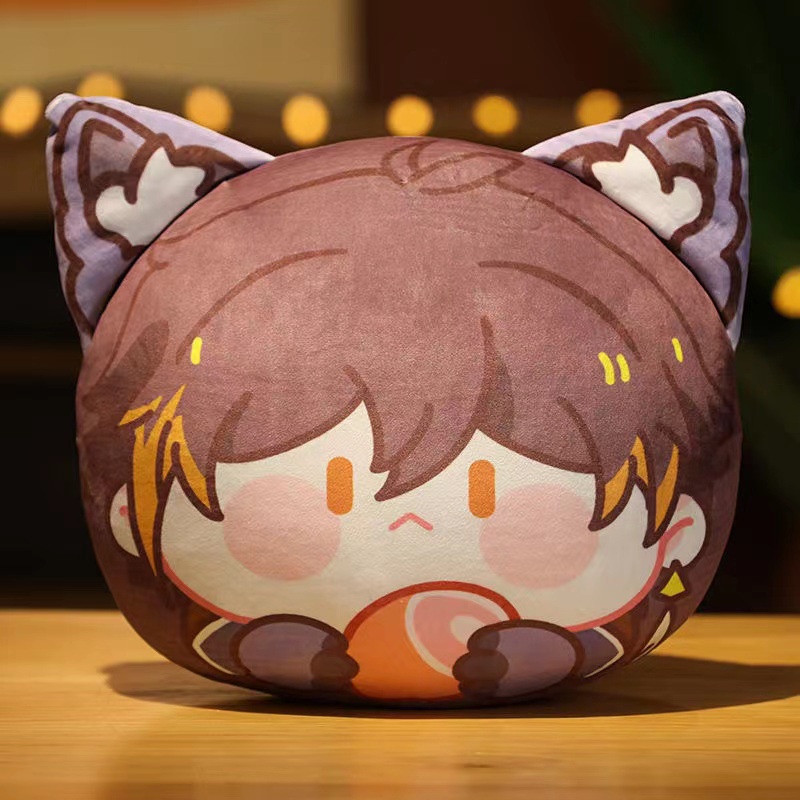 Genshin Impact Kazuha Xiao Klee Diluc Bantal Plush Toy Game Karakter Boneka