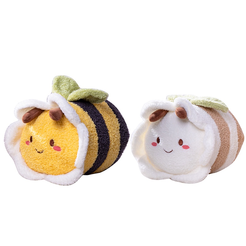 30 cm Stripe Bee Mainan Mewah Bantal Lembut Peluk Boneka Dekorasi Rumah Anak Hadiah Ulang Tahun