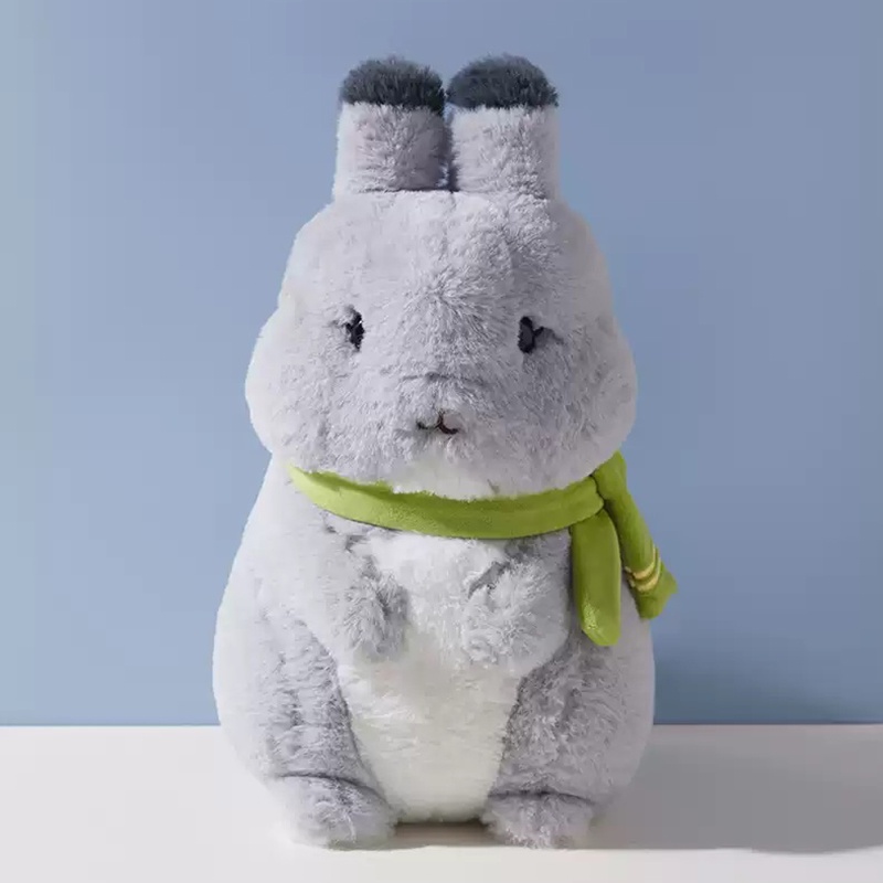 Furry Bunny Plushie Dengan Isian Bahan Katun Pp Berkualitas