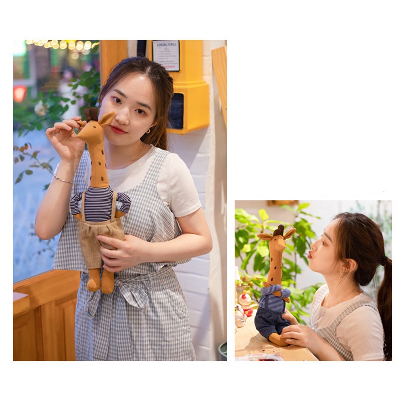 Boneka Jerapah Kualitas Premium Binatang Lembut Dan Cuddly