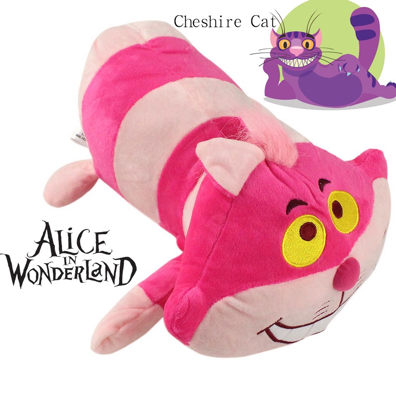 Cheshire Cat Soft Toy Inspired By Alice's Adventure In Wonderland Panjang 43cm Ideal Untuk Anak-Anak