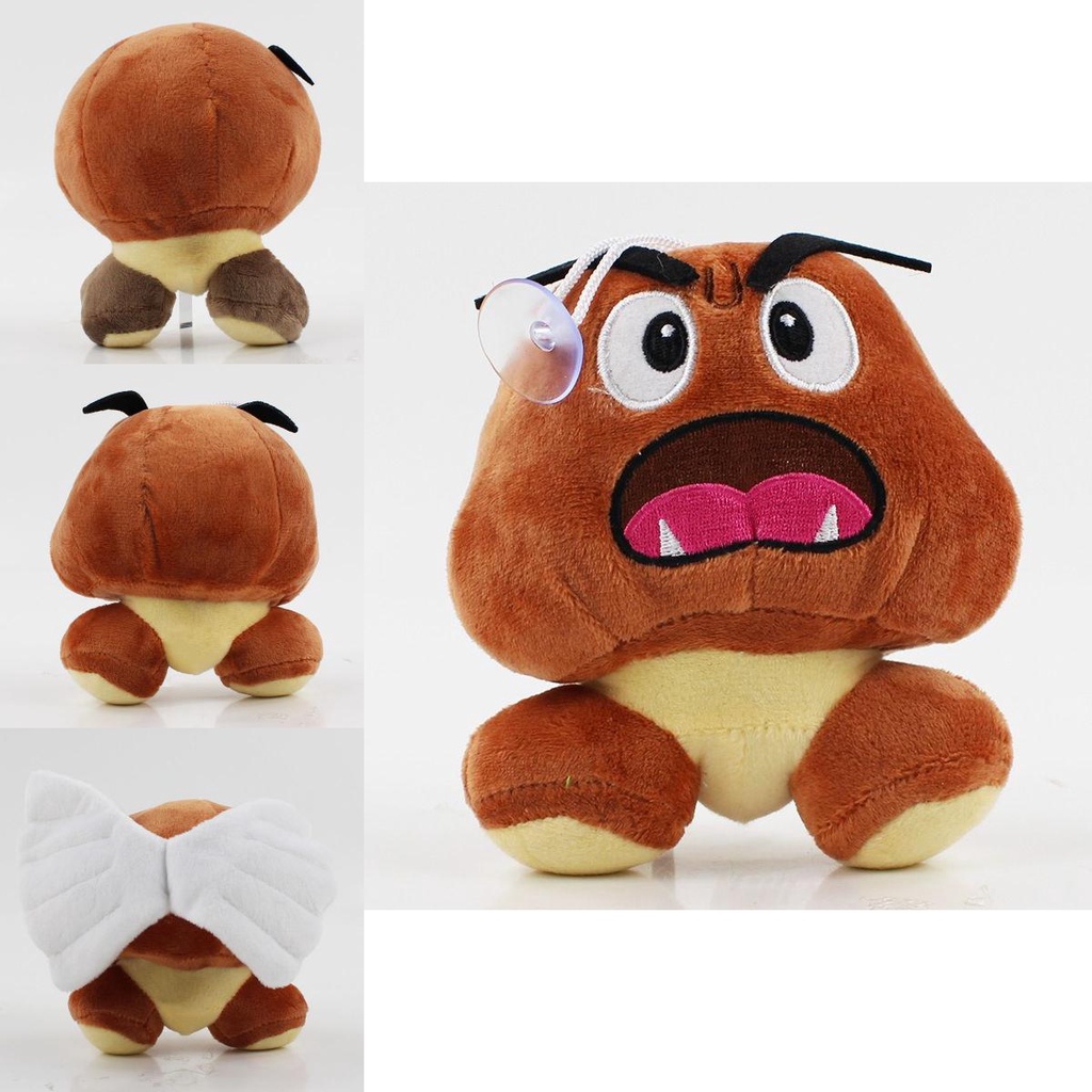 Goomba Mario Super Mushroom Stuffed Toy Plush Plushie Mainan Hadiah Boneka Anak