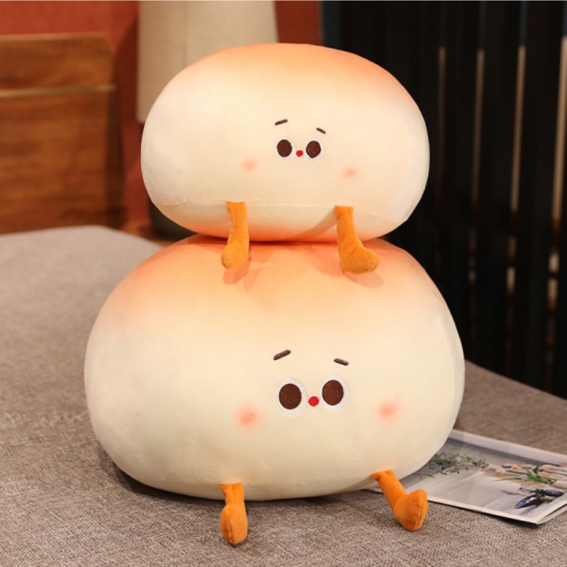 30cm Indah Lembut Mantou Bantal Kreatif Roti Boneka Mainan Mewah Hadiah Untuk Anak
