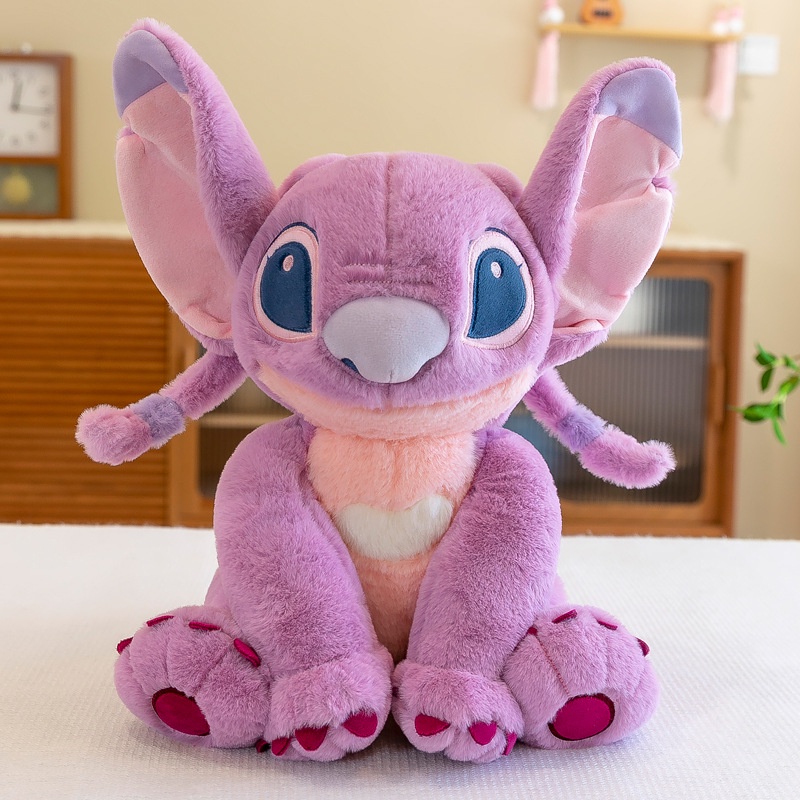 30cm/60cm Disney Lilo &amp; Stitch Angel Plush Doll Stitch Pacar Mainan Hadiah Anak