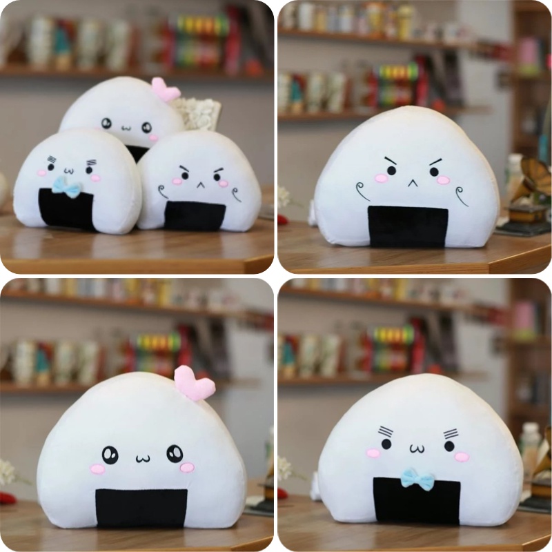 Fluffy Pendek Mewah Rice Ball Sushi King Plushie