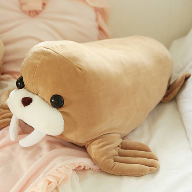 Boneka Walrus Mewah Pendek Menggemaskan Untuk Semua Usia