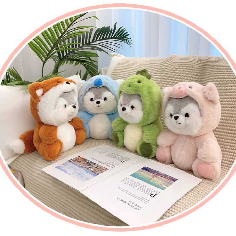 Mainan Boneka Plush Transformasi Kartun Anjing Anjing Lembut Dan Cuddly, Hadiah Yang Sempurna Untuk Perempuan Dan Anak-Anak, 20cm/30cm