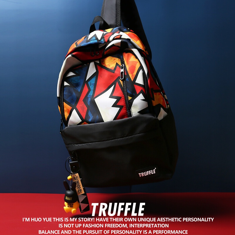 Tas Ransel Wanita, Tas Backpack Wanita Tas Sekolah Tanda Mode Baru untuk mahasiswa SMA Pria Kapasita