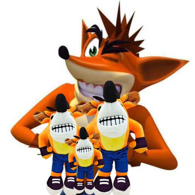 Mainan Serigala Bandicoot Crash Lembut Dan Cuddly