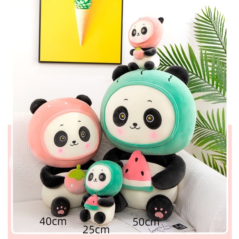 Boneka Boneka Plush Buah Panda Lovely Untuk Hadiah Anak