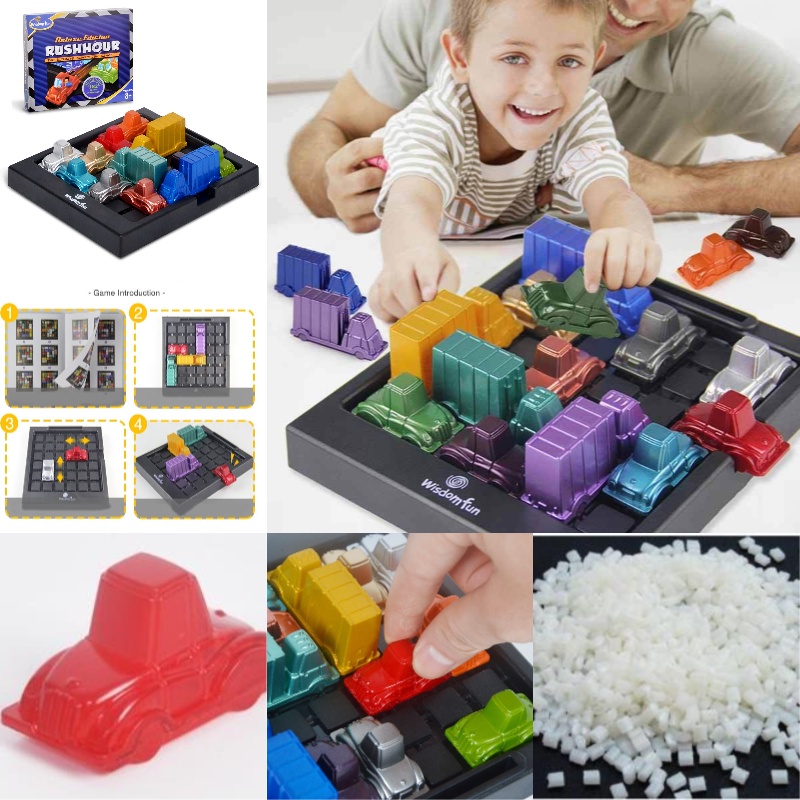 Kid Puzzle Racing Time Car Track Klotski Board Game Maze Mainan Edukasi Dini