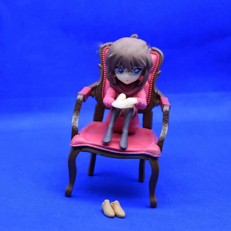 14cm Detektif Conan Haibara Ai Kidd Kursi Duduk Figure Model Mainan Hadiah Dekorasi Rumah