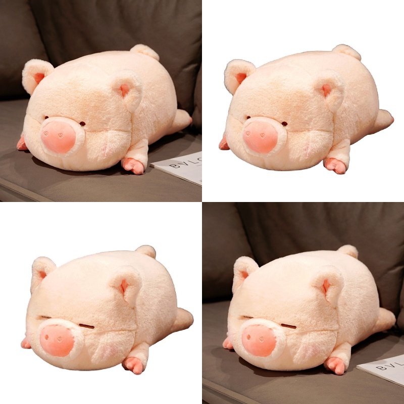 40cm Pink Pig Boneka Binatang Bantal Anak Perempuan Manis Lucu Lembut Pendek Bahan Mewah 40cm