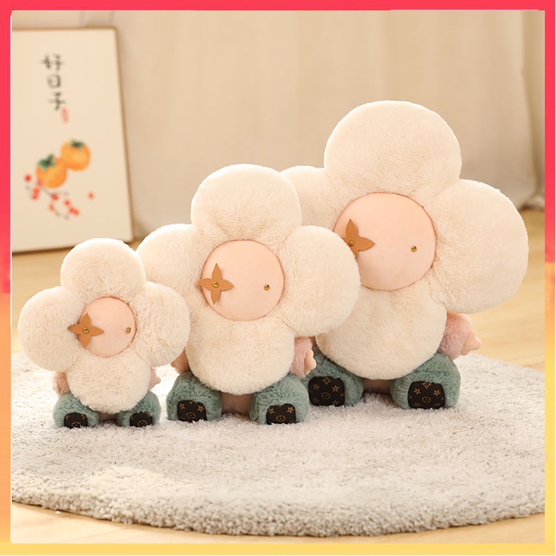 Sunflower Plush Toy Pillow Bantal Kursi Tidur Pendamping Gadis Hadiah Natal