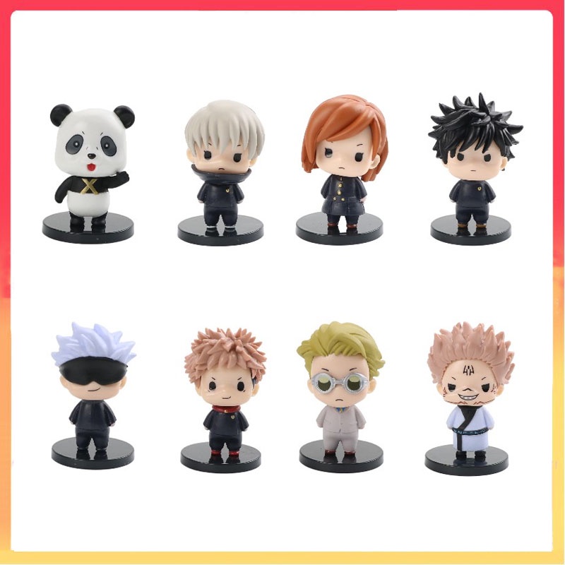 Jujutsu Kaisen Gojo Toge Inumaki Kento Nanami Megumi Nob Figure Model Mainan Boneka
