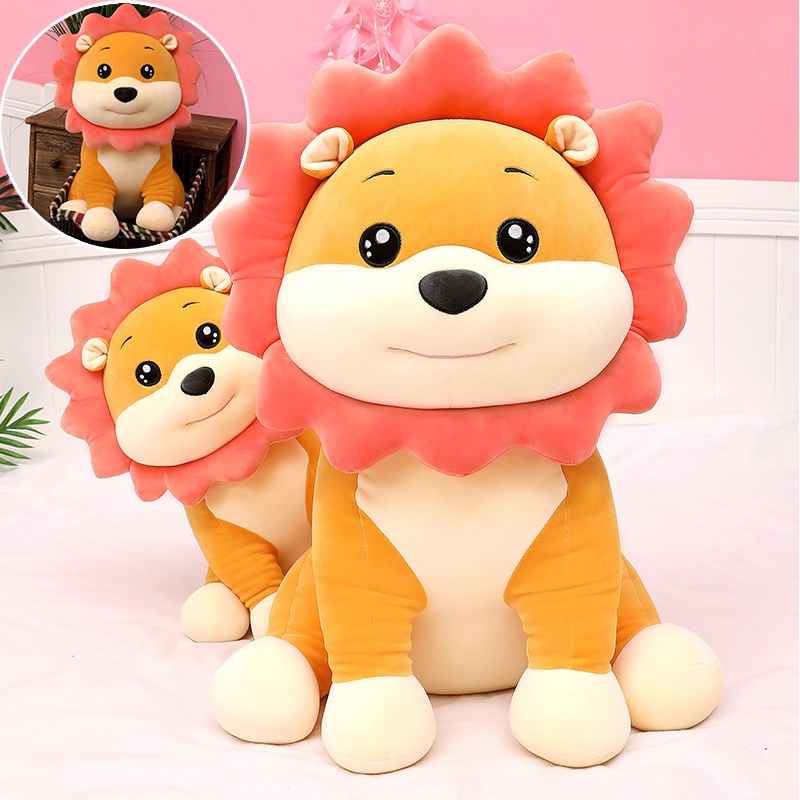 Huggable Soft and Simba Lion Plush, Bahan Velvet Stretch Empat Arah, Cocok Untuk Karakter Hewan) Lovers