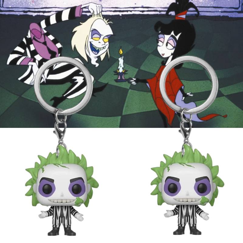 Funko Beetlejuice Vinyl Figure Keychain Cocok Untuk Pecinta Film Dan Kolektor