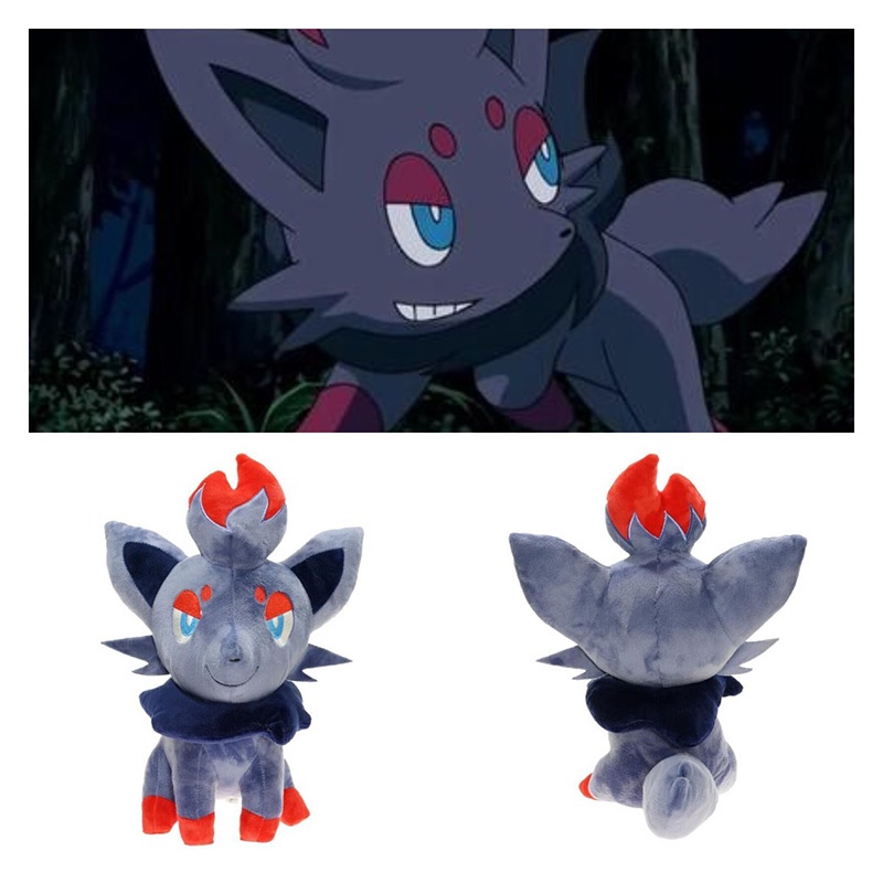 Mainan Plush Zorua 12-inci Empuk Dan Tahan Lama Untuk Bermain Sehari-Hari Dan Dekor.