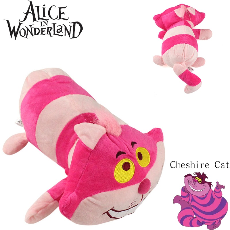 Cheshire Cat Soft Toy Inspired By Alice's Adventure In Wonderland Panjang 43cm Ideal Untuk Anak-Anak
