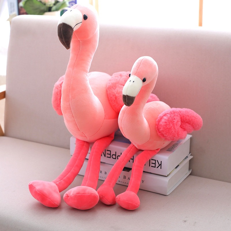 Flamingo Plush Toy Pillow Bantal Untuk Anak Lembut Dan Cuddly, Kain Plush Pendek, Pink, 25cm /35cm /50cm