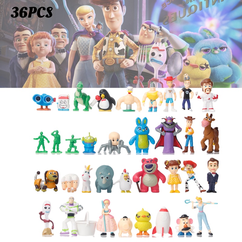 Pvc Mini Figure Set Toy Story 4karakter Woody, Buzz Lightyear, Dan Lainnya!